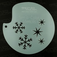 Senjo Airbrush Bodyart Stencil – Snowflakes, TST2029
