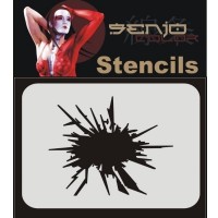 Senjo Airbrush Bodyart Stencil A5 – Broken glass, TST1053