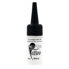 Senjo FX INK Tattoo Ink Алкохолна боя за татуировка, 15 ml White / Бялo, TSL011-W